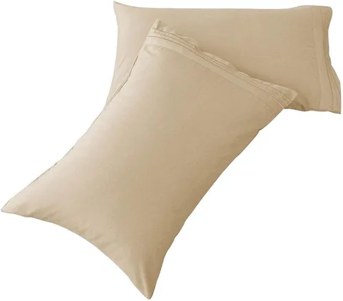 Vista 14 de SONORO KATE Juego de fundas de almohada de lujo de microfibra cepillada 1800 Bedding - antiarrugas, (beige, 2 fundas de almohada estándar)