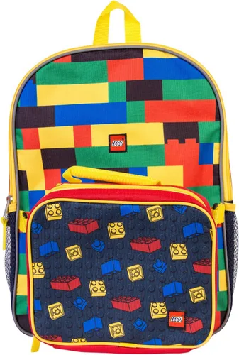 Vista 2 de LEGO Lego - Juego de mochila clásica para niños, juego de mochila de 2 piezas, juego de mochila para el regreso a la escuela, kit de mochila