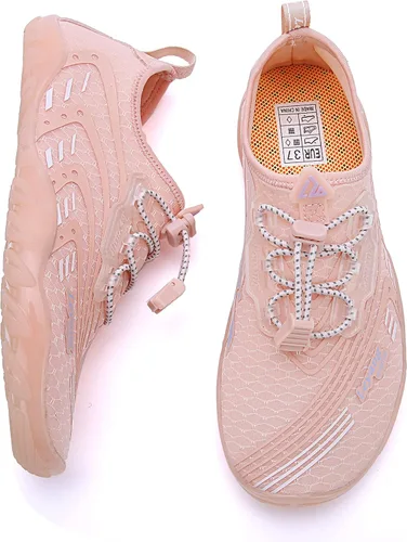 Vista 6 de Leyang Zapatos acuáticos para mujer y hombre, de secado rápido, calcetines acuáticos para natación, playa, surf, buceo, piscina, yoga, aeróbicos
