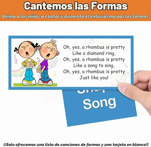Vista 4 de Auchq All About Shapes - Póster de pared con 65 tarjetas, ideal para VPK, preescolar, preescolar, jardín de infantes, grado 1