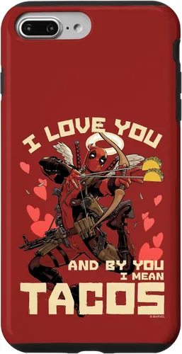 Vista 24 de Marvel Deadpool I Love You and by You I Mean Tacos - Carcasa para iPhone 17