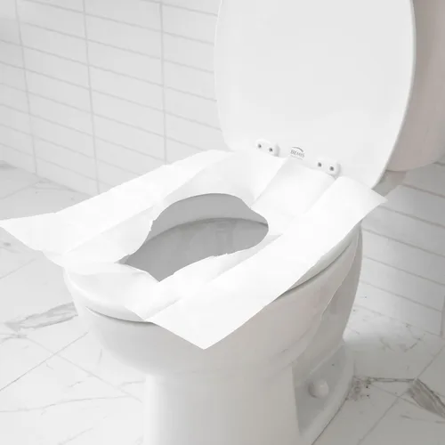 Vista 4 de 40 fundas de asiento de inodoro desechables extra grandes y gruesas para viajes al aire libre Porta Potty (40)