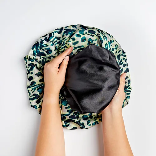 Vista 7 de Gorro reversible para el cabello Leopardo