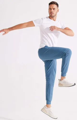 Vista 7 de Libin Pantalones deportivos de golf elásticos en 4 direcciones con bolsillos, pantalones de vestir ajustados para trabajo, pantalones deportivos