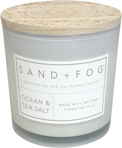 Vista 63 de Sand + Fog Vela perfumada - Chai – Aromas adicionales y tamaños – Mecha 100% de algodón sin plomo - Velas de lujo en frasco para refrescar el aire