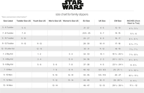 Vista 6 de STAR WARS Pantuflas Mismatch para la familia amortiguación de espuma viscoelástica para interiores y exteriores princesa Leia R2-D2 Boba Fett