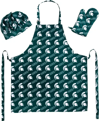 Vista 10 de Northwest NCAA unisex-adult 3-piece Apron, Oven Mitt and Chef Hat Set