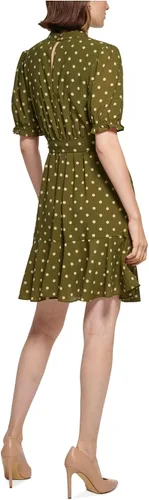 Vista 2 de Tommy Hilfiger Vestido clásico de cuadros transparentes para mujer