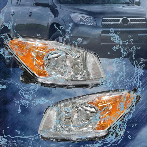 Vista 6 de Conjunto de faros halógenos para lado del conductor y del pasajero Reemplazo para RAV 4 2009 2010 2011 2012 Edición Limitada Versión de Japón