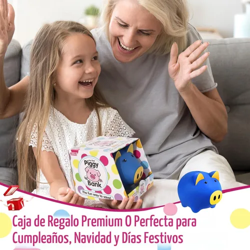 Vista 8 de Alcancía Mágica para Niños y Adultos - Banco de Dinero de Plástico Irrompible con Cerradura, Banco de Monedas que Brilla en la Oscuridad - Regalo