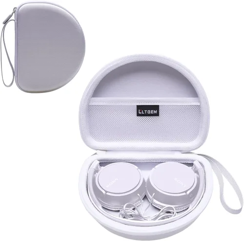 Vista 13 de LTGEM Estuche Compatible con Sony MDR-ZX110 / MDRZX110AP / MDRZX110NC / MDR-ZX310AP Serie ZX Audífonos intraaurales con cable, negro (Solo estuche)