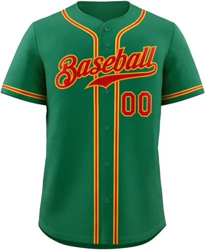 Vista 26 de Camisetas de béisbol personalizadas para hombres, mujeres, niños, camisetas con botones, personalizadas, número de nombre impreso o cosido