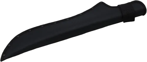 Vista 4 de Grip Machete de hoja dentada de 11-1/4 pulgadas con funda de nailon, machete de hoja de sierra, mango de goma antideslizante