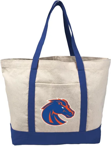Vista 145 de Campus Lab Bolsa de lona con logotipo primario colegiado con bolsillo externo, bolsa de hombro reutilizable para ir de compras, playa Águilas A&m