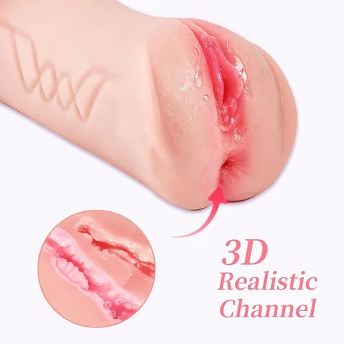 Vista 5 de 3in1 Male Masterburbatar Hands Free Life Size Pussy Pocket Free Life Size Silicone Blowjobob Machine for Man Mens Masterbuters Masturebor Adult Toy