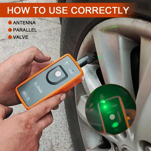 Vista 7 de TPMS Herramienta de reaprendizaje para sensor de neumáticos de automóvil, EL-50448 Herramienta de reinicio de activación del sensor de presión