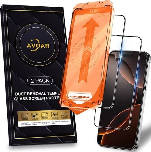 Vista 18 de Paquete de 2 protectores de pantalla de privacidad para iPhone 13 Pro Max /14 Plus [kit de alineación automática] vidrio templado, protección