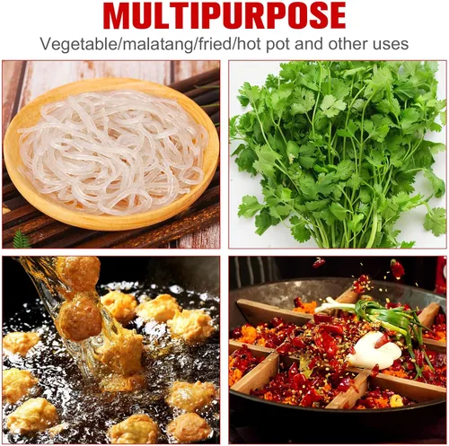 Vista 7 de Cesta de pasta para hervir pasta, olla con colador, cesta para blanquear fideos, fina para espaguetis