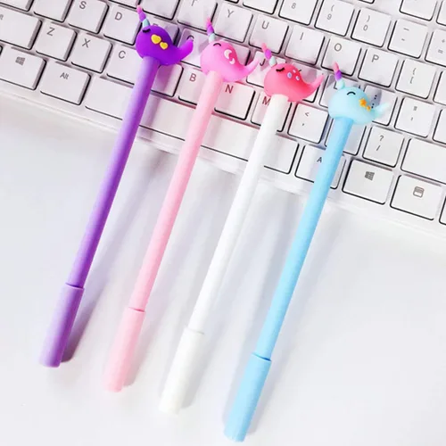 Vista 13 de Bolígrafo de tinta de gel con diseño de gato anudado de mariposa con diseño de animales, lindos bolígrafos de escritura negros kawaii, bolígrafo