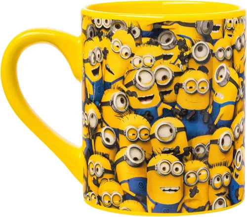 Vista 2 de Silver Buffalo Despicable Me Cluttered Minions - Taza de cerámica, 14 onzas