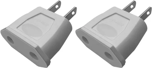 Vista 9 de 5 unids negro UE 0.2 in socket a USA viaje enchufe de alimentación Negro-5 piezas