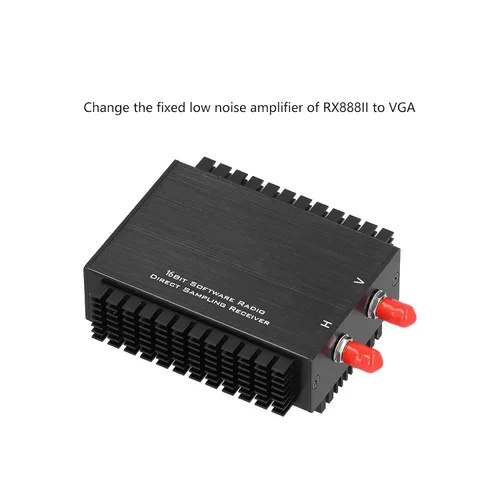 Vista 5 de Módulo receptor de SDR 1kHz 64Mhz RX888 MKII definido software módulo receptor de radio, herramientas industriales de aleación de aluminio