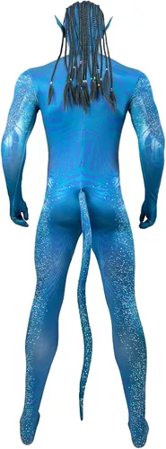 Vista 4 de Jake Sully - Disfraz de cosplay de Halloween estilo 3D para hombres adultos