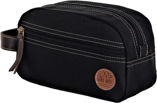 Vista 3 de Timberland Men's Toiletry Bag Canvas Travel Kit Organizer Negro