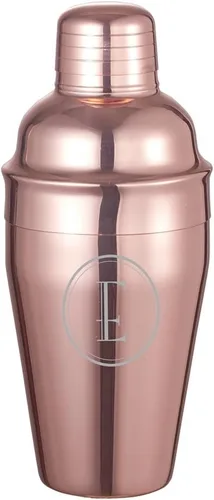 Vista 2 de Coctelera personalizada de acero inoxidable Visol con grabado inicial gratis (cobre)