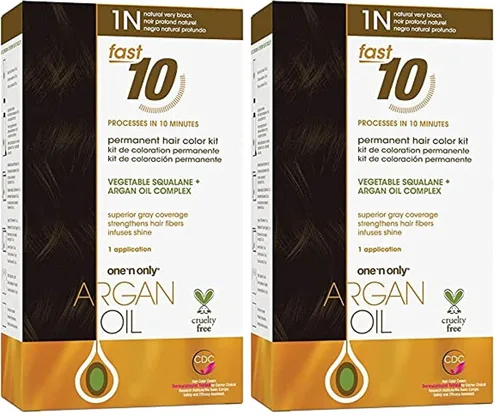 Vista 11 de One 'N Only Fast 10 - Kit de coloración permanente para el cabello, tinte para el cabello para mujeres con aceite de argán para mantener