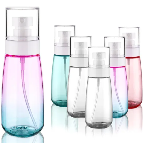 Vista 10 de Cosywell Botella de spray de viaje aprobada por la TSA de 2oz 60ml, paquete de 3, a prueba de fugas, nebulización fina, botella de spray de plástico