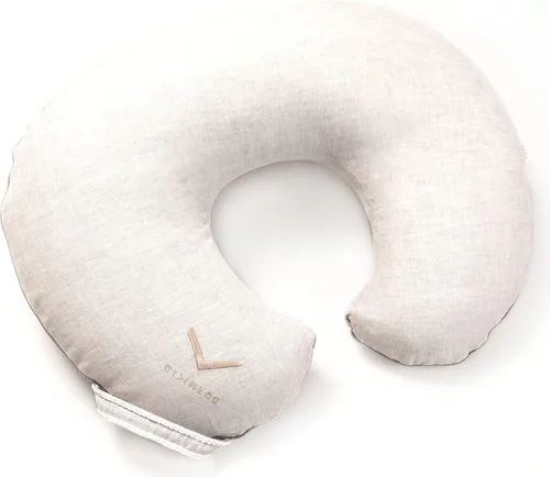 Vista 7 de Funda orgánica para almohada de lactancia • Calidad Premium 100% algodón Oeko-Tex Standard • Funda para lactancia materna y almohada de biberón •