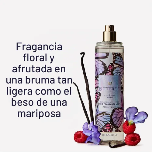 Vista 2 de Bath & Body Works - Espray con fragancia fina, 8 onzas, tamaño grande, Butterfly