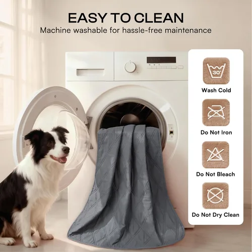 Vista 7 de Luciphia Funda de sofá 100% impermeable para perros, antideslizante, protector de sofá para mascotas, tapete para sofá, cachorro y gatos, con parte