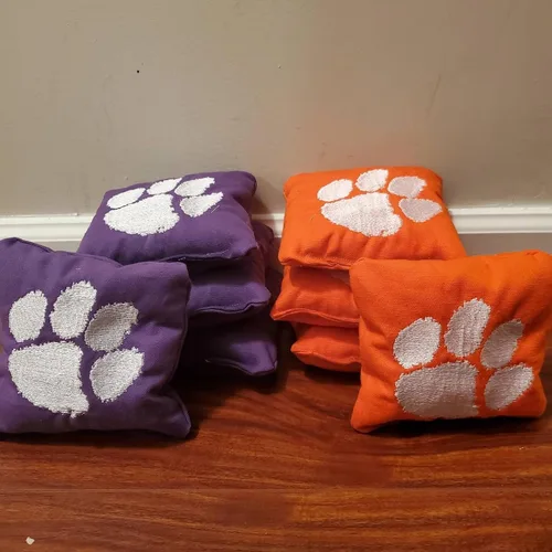 Vista 2 de Clemson Cornhole Bags (8 bags)