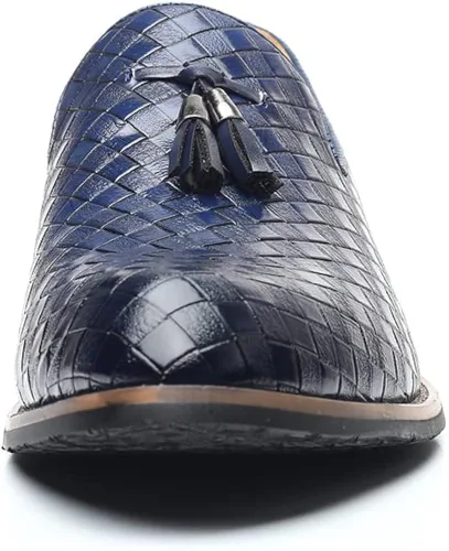 Vista 7 de Rojieso Zapatos de vestir para hombre, zapatos casuales de cuero para hombre, zapatos de trabajo con suela suave