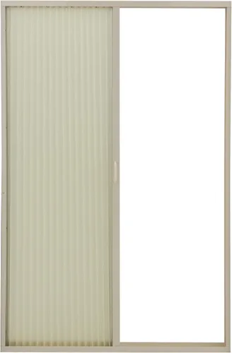 Vista 7 de RecPro RV - Puerta de ducha plisada Marfil 36 x 57 pulgadas Corredera