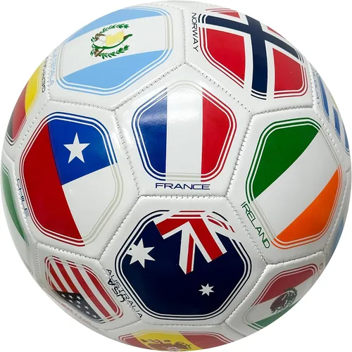 Vista 6 de Icon Sports Balón de fútbol de banderas de país, tamaño 5, equipos nacionales del club mundial, pelota de fútbol con bandera #5