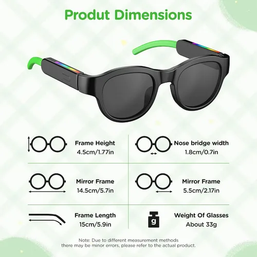 Vista 2 de Gafas de sol Bluetooth inteligentes para niños
