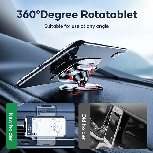 Vista 3 de Soporte magnético para teléfono, 2 unidades, soporte universal giratorio de 360 grados, compatible con teléfonos inteligentes, absorbe la carcasa
