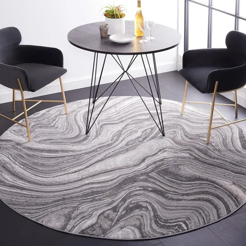 Vista 35 de SAFAVIEH Meadow Collection - Alfombra para pasillo, 2 x 7 pies, azul y gris, diseño abstracto moderno, no desprende pelusa y de fácil cuidado, ideal