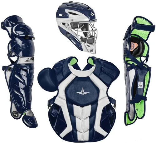 Vista 11 de All-Star S7 Axis for Adults - Baseball Catching Equipment Kit (Catching Helmet, Chest Protector, Leg Guards), NOCSAE Standard