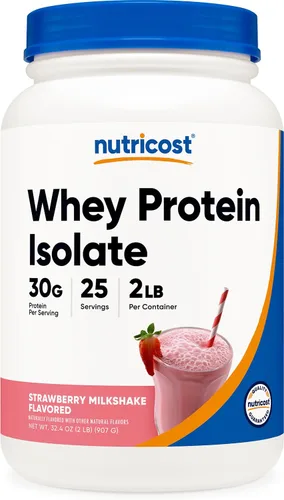 Vista 22 de Nutricost Polvo aislado de proteína de suero (masa de pastel, 2 libras)