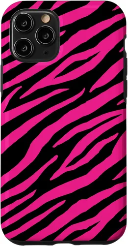 Vista 29 de Pink Black Zebra Stripes Pattern Design Women Girls Case for iPhone 17