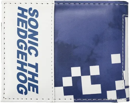 Vista 2 de Sonic The Hedgehog Main Character - Cartera plegable azul para hombre, Azul