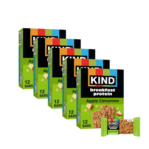 Vista 9 de KIND - Barras de proteína para el desayuno, mantequilla de almendras, snacks saludables, libres de gluten, con 8g de proteína, 30