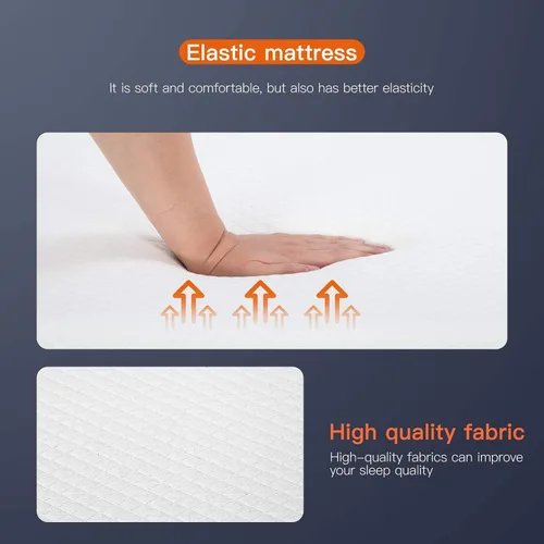Vista 3 de Colchón de tamaño matrimonial, colchón de espuma viscoelástica de gel de 8 pulgadas para un sueño fresco y aliviar la presión, colchones de firmeza