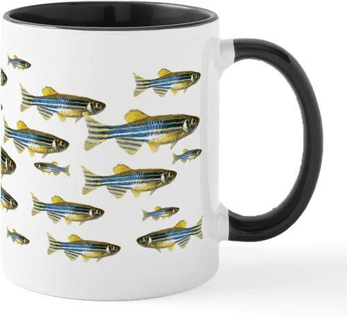Vista 12 de CafePress I Speak Zebrafish - Taza de café de cerámica, taza de té de 11 onzas