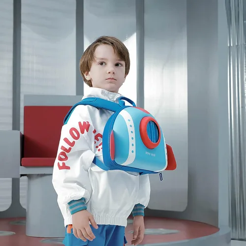 Vista 5 de zoy zoii Mochila para niños, linda mochila para niños pequeños, bolsa de viaje preescolar, mochila casual para niñas y niños, B8 acorazado, 11.4 x