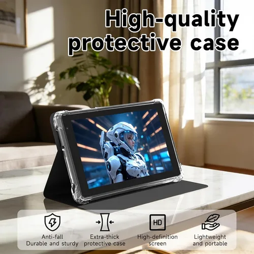 Vista 4 de NOVOJOY Tablet de 7 Pulgadas con Estuche, Tablet PC Android 15, Almacenamiento de 32GB 8GB RAM Tablets con Procesador Quad-Core Tableta pc Android